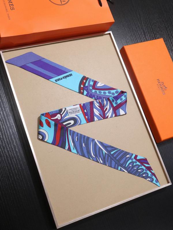 Hermes silk ribbon 5X86cm E77 (21)