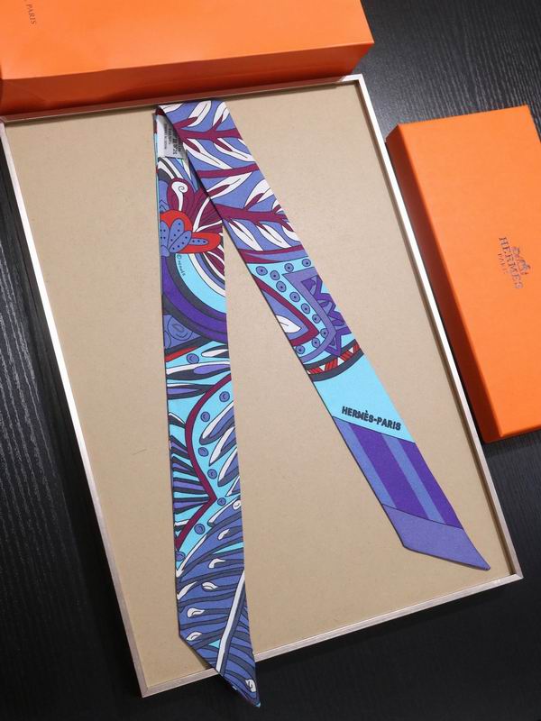 Hermes silk ribbon 5X86cm E77 (22)