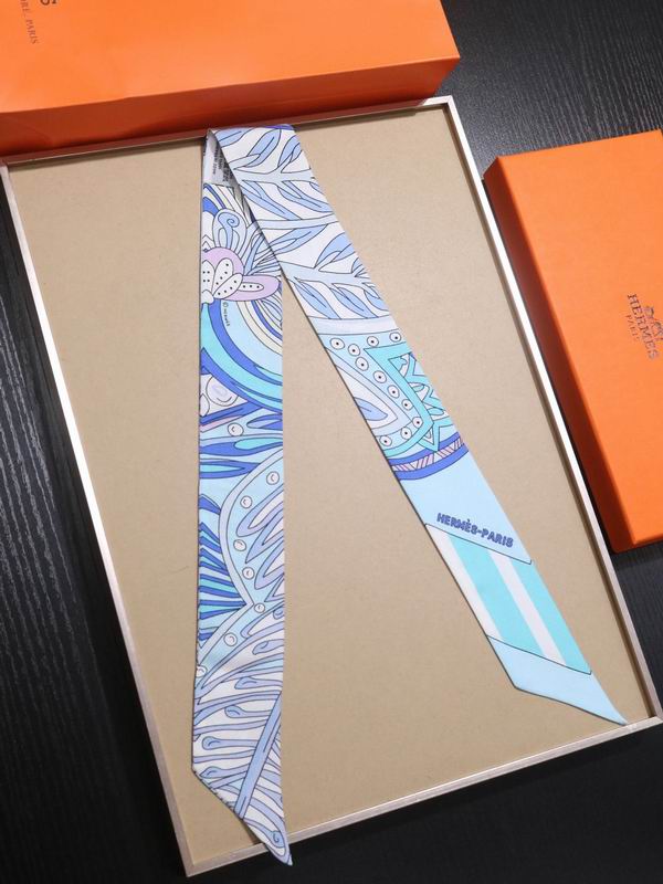 Hermes silk ribbon 5X86cm E77 (3)