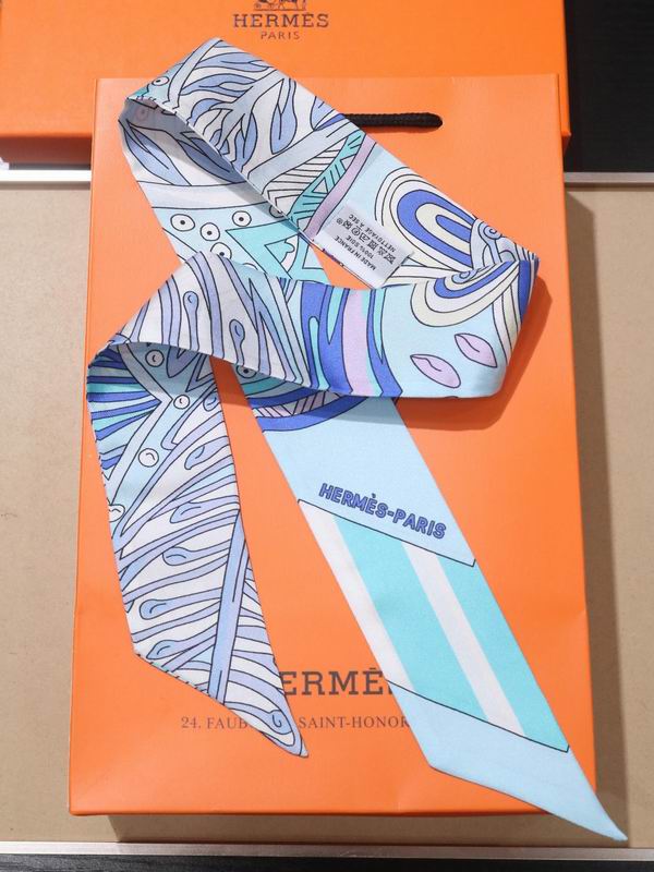 Hermes silk ribbon 5X86cm E77 (5)