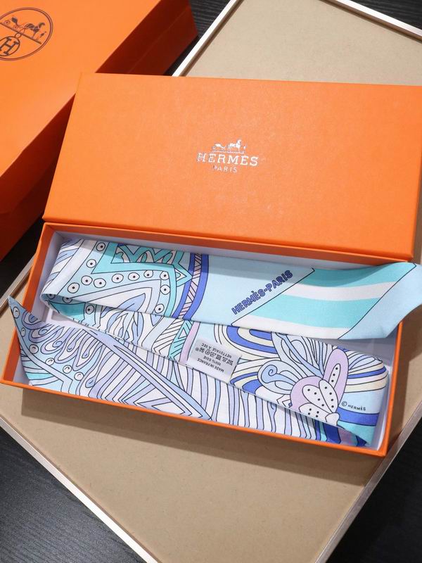 Hermes silk ribbon 5X86cm E77 (7)
