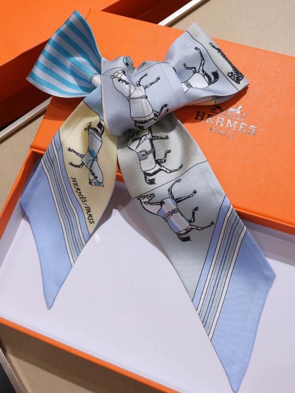 Hermes silk ribbon 6X86cm E128 (5)