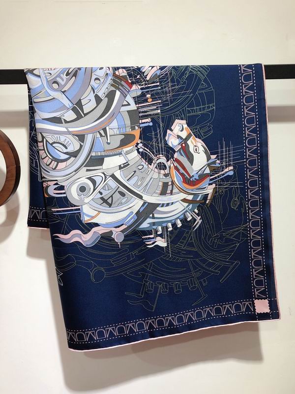 Hermes silk scarf 90X90cm E109 (12)