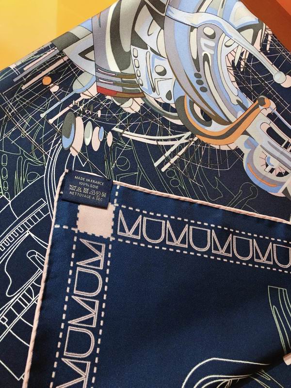 Hermes silk scarf 90X90cm E109 (13)