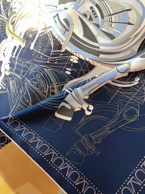 Hermes silk scarf 90X90cm E109 (14)
