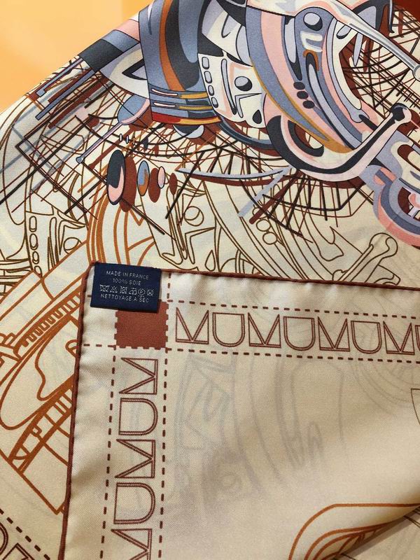 Hermes silk scarf 90X90cm E109 (4)