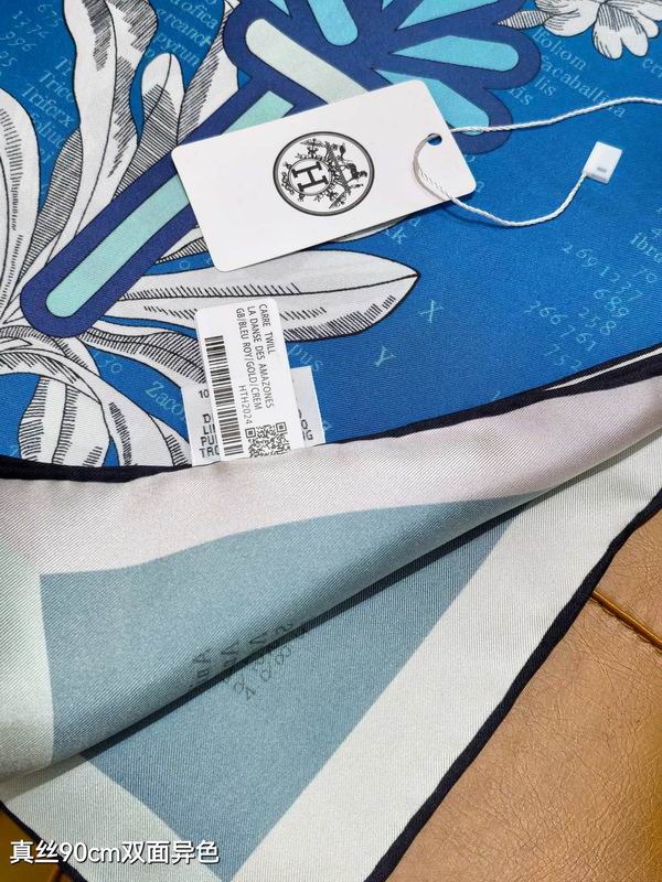 Hermes silk scarf 90X90cm E12 (12)