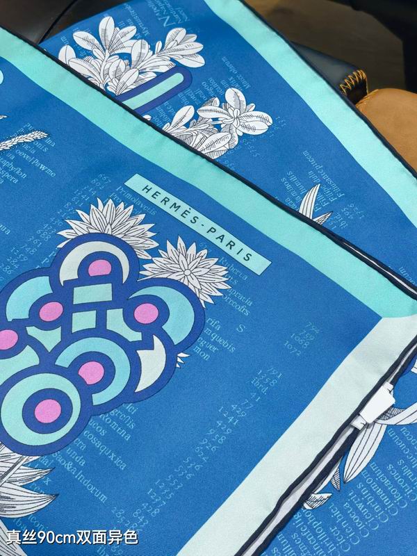 Hermes silk scarf 90X90cm E12 (13)