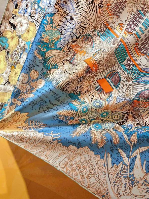 Hermes silk scarf 90X90cm E23 (15)