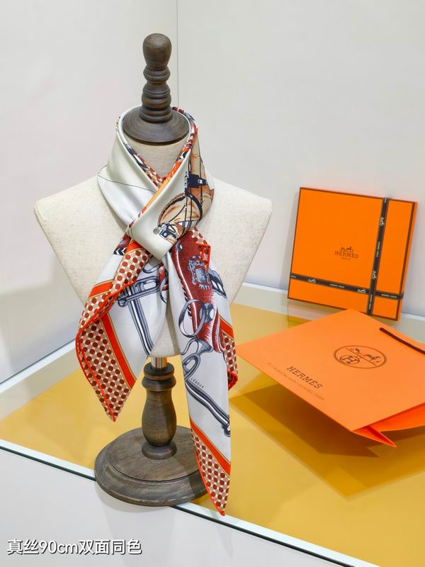 Hermes silk scarf 90X90cm E39 (12)