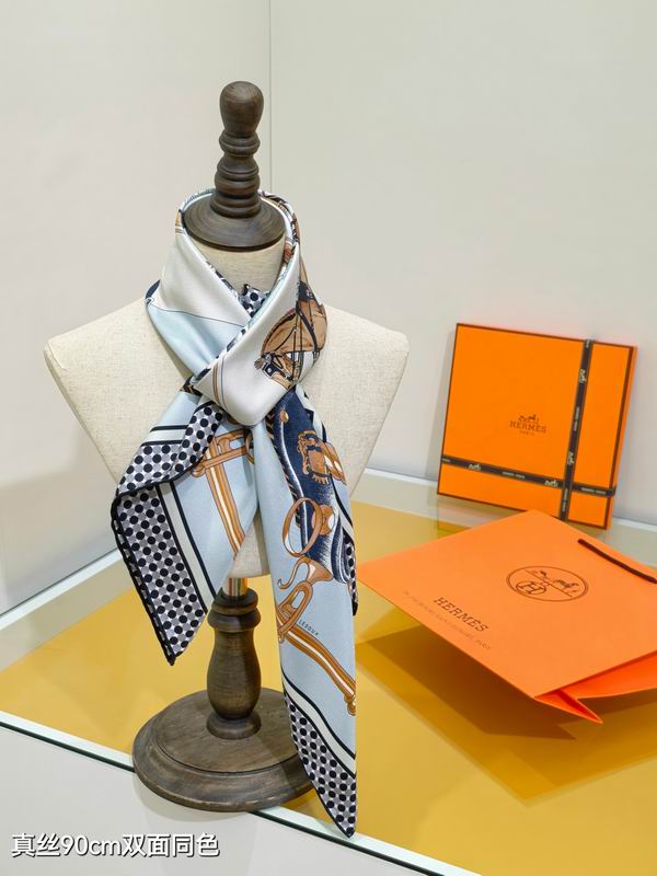 Hermes silk scarf 90X90cm E39 (2)