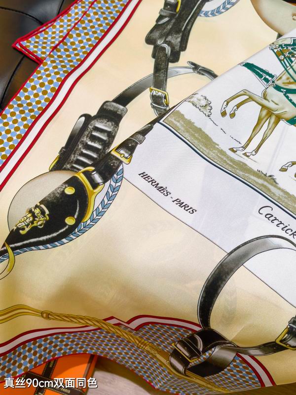 Hermes silk scarf 90X90cm E39 (36)
