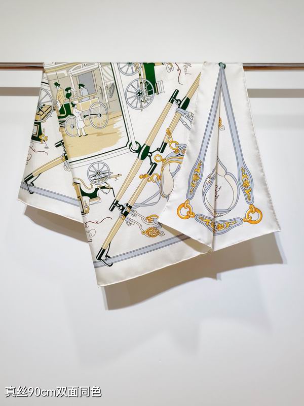 Hermes silk scarf 90X90cm E40 (13)