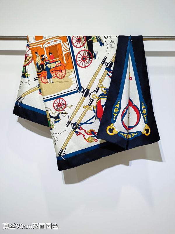 Hermes silk scarf 90X90cm E40 (23)