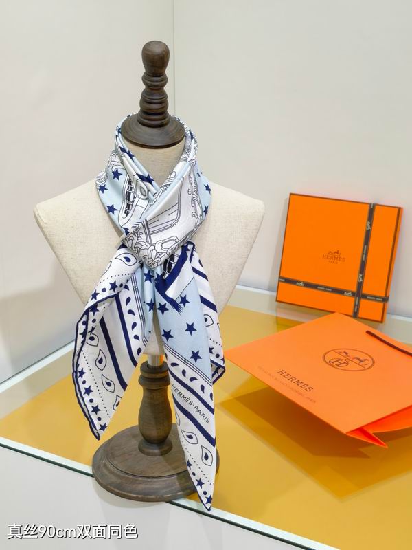 Hermes silk scarf 90X90cm E41 (11)
