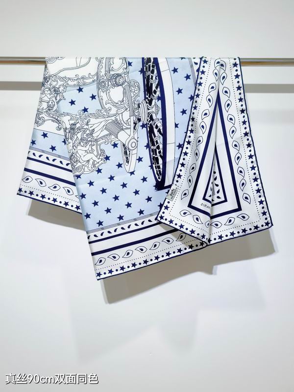 Hermes silk scarf 90X90cm E41 (13)