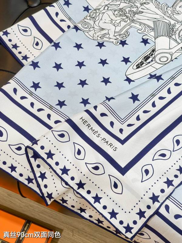 Hermes silk scarf 90X90cm E41 (15)