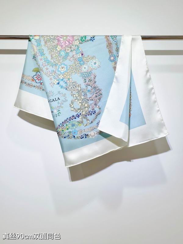 Hermes silk scarf 90X90cm E42 (24)
