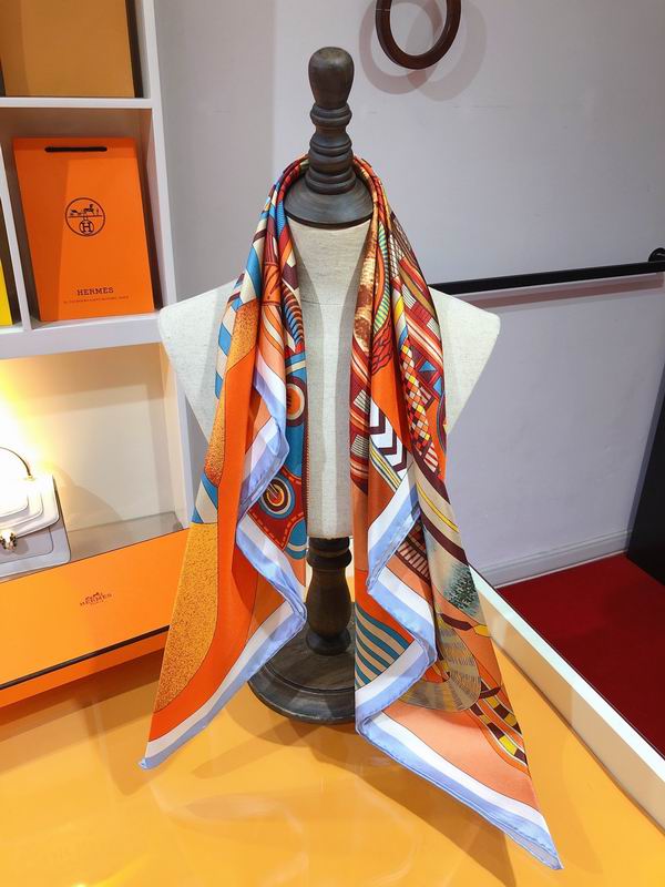 Hermes silk scarf 90X90cm E90 (11)