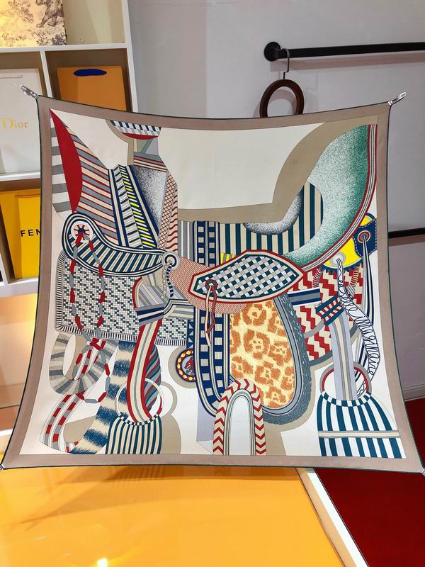 Hermes silk scarf 90X90cm E90 (23)
