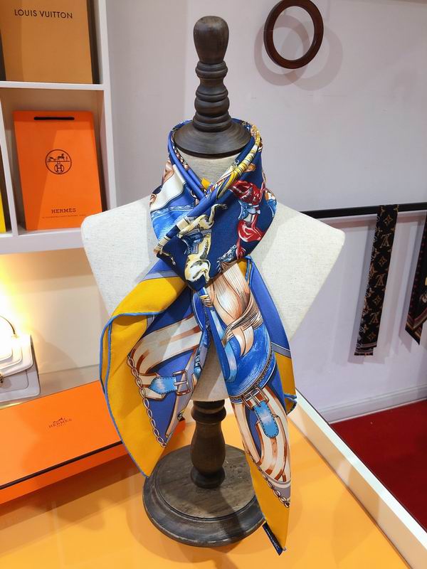 Hermes silk scarf 90X90cm E91 (10)