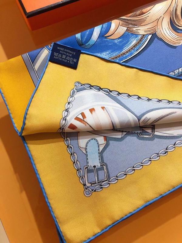 Hermes silk scarf 90X90cm E91 (12)