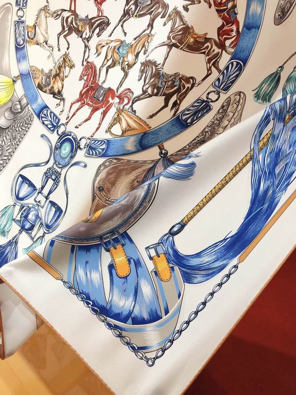 Hermes silk scarf 90X90cm E91 (4)