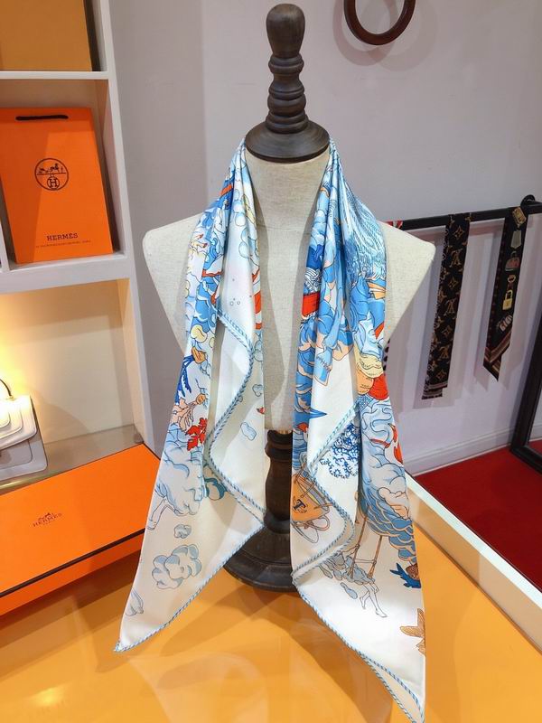 Hermes silk scarf 90X90cm E92 (2)