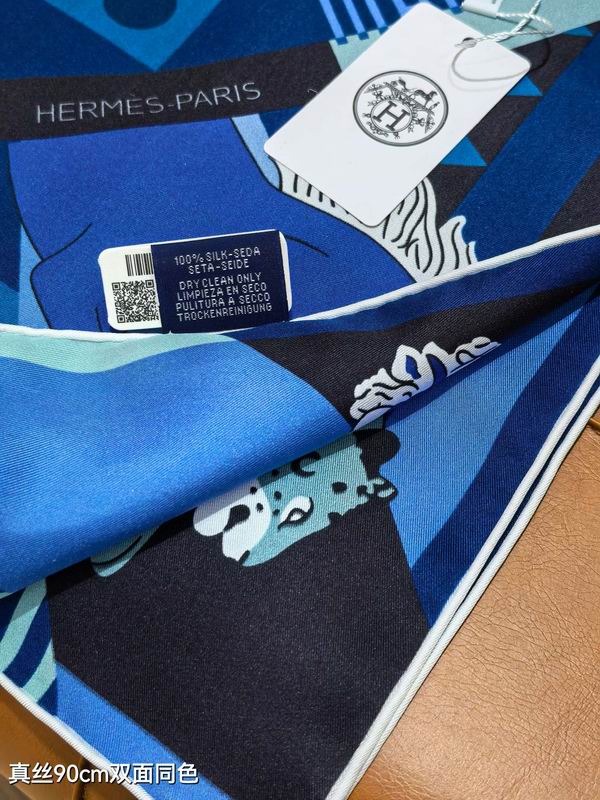 Hermes silk scarf 90X90cm E99 (44)