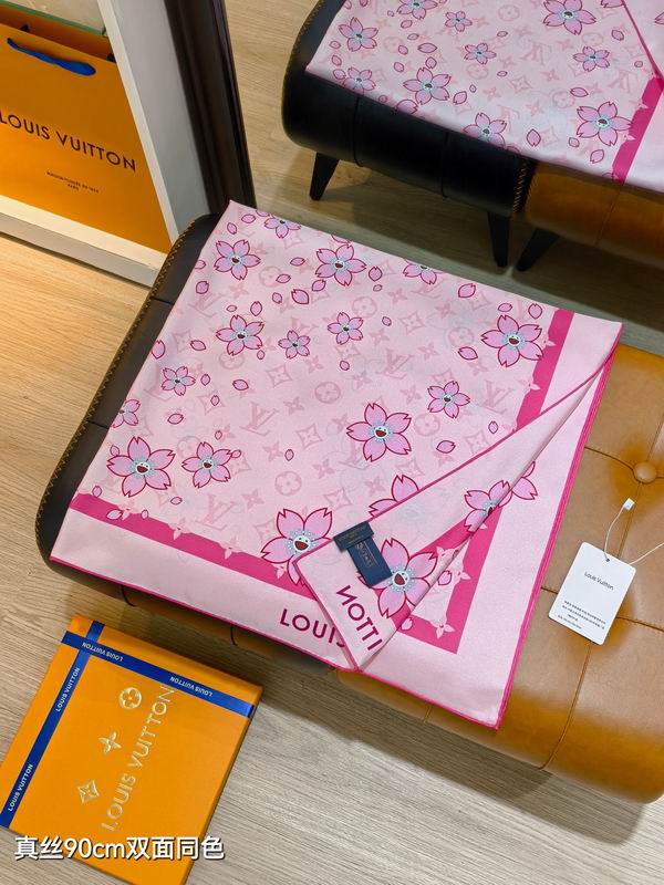 LV Silk scarf 90X90cm E042813 (9)