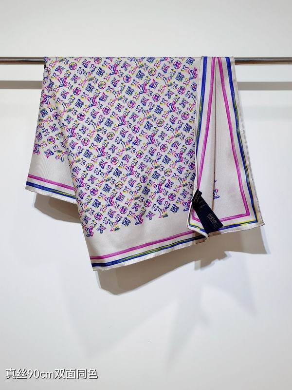 LV silk Scarf 90X90cm E05 (4)