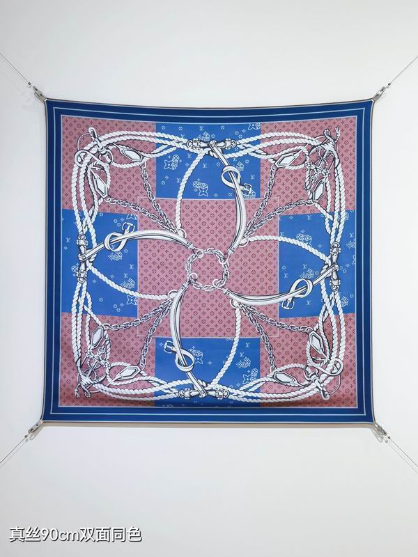 LV silk Scarf 90X90cm E10 (9)