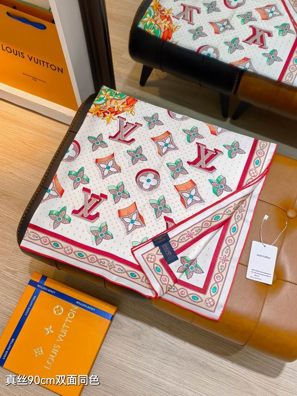 LV silk Scarf 90X90cm E163 (7)