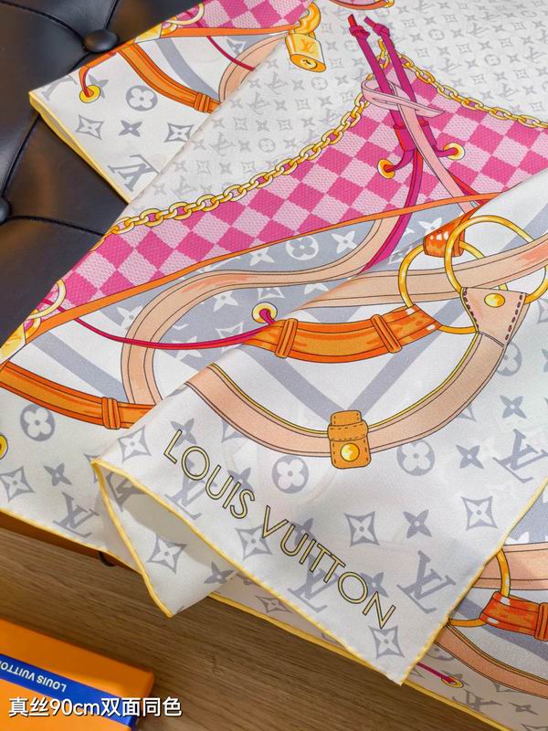 LV silk Scarf 90X90cm E194 (4)
