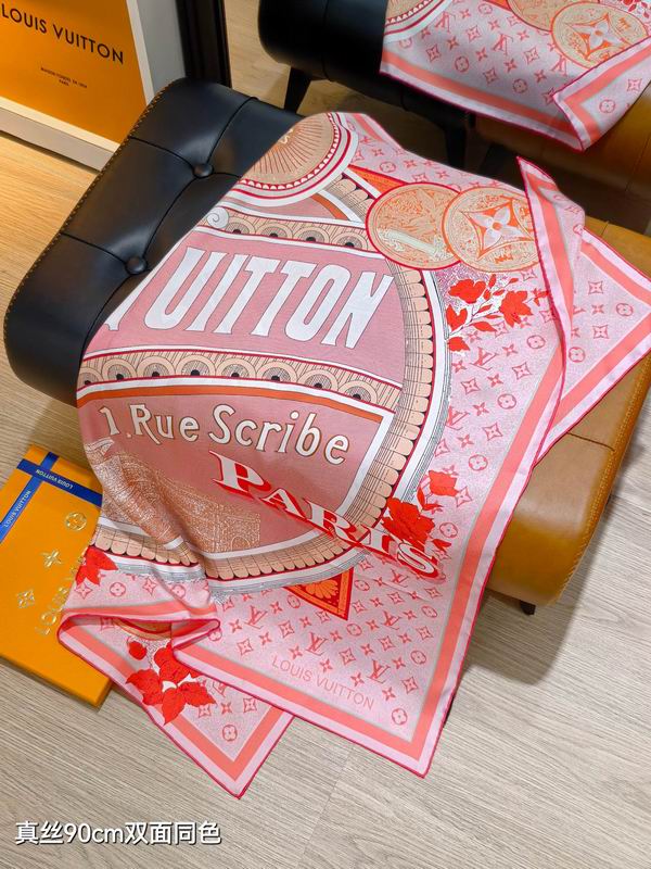 LV silk Scarf 90X90cm E195 (16)