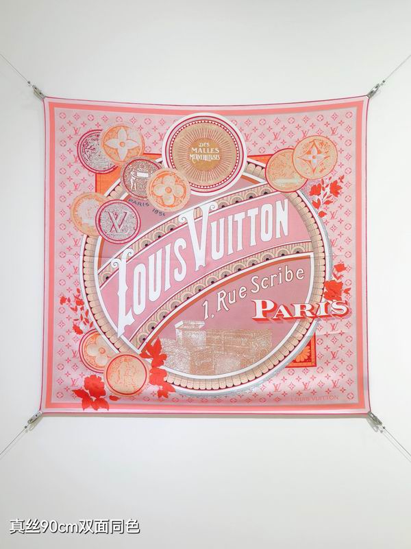 LV silk Scarf 90X90cm E195 (18)