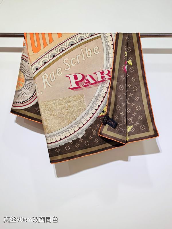 LV silk Scarf 90X90cm E195 (32)