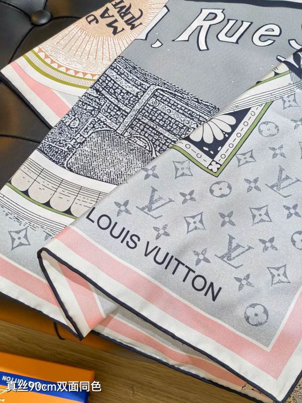 LV silk Scarf 90X90cm E195 (46)