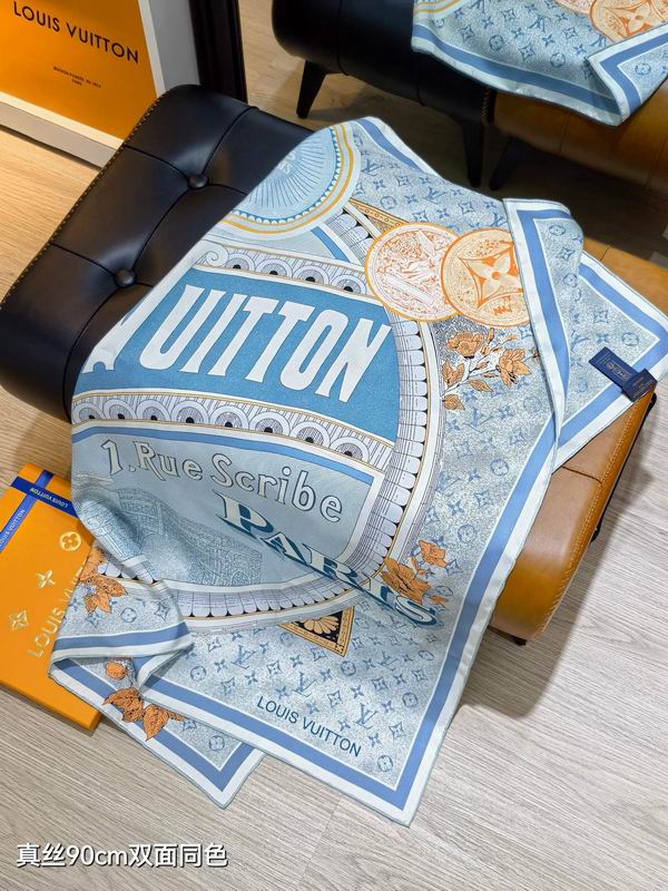 LV silk Scarf 90X90cm E195 (6)