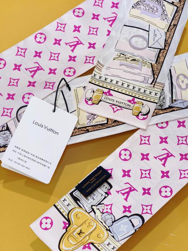 LV silk ribbon 8X120cm E09 (3)