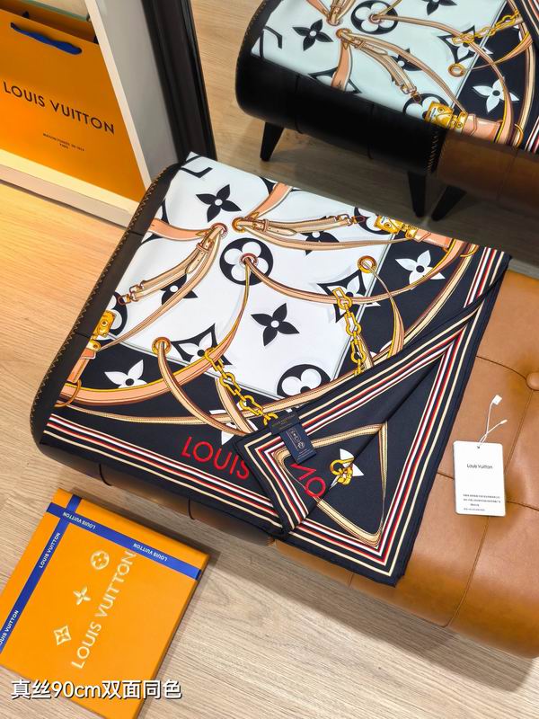 LV silk scarf 90X90cm E45 (19)