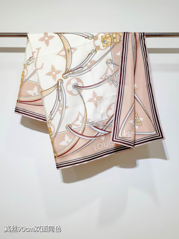 LV silk scarf 90X90cm E45 (4)