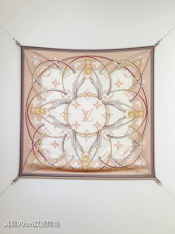 LV silk scarf 90X90cm E45 (9)