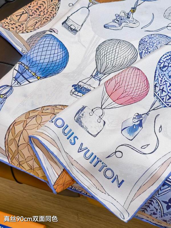 LV silk scarf 90X90cm E46 (6)