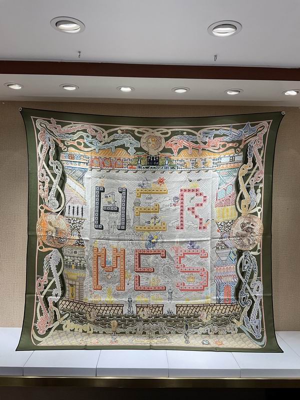 Scarf 140X140cm（高版本） 70%羊绒 30%真丝 E (50)