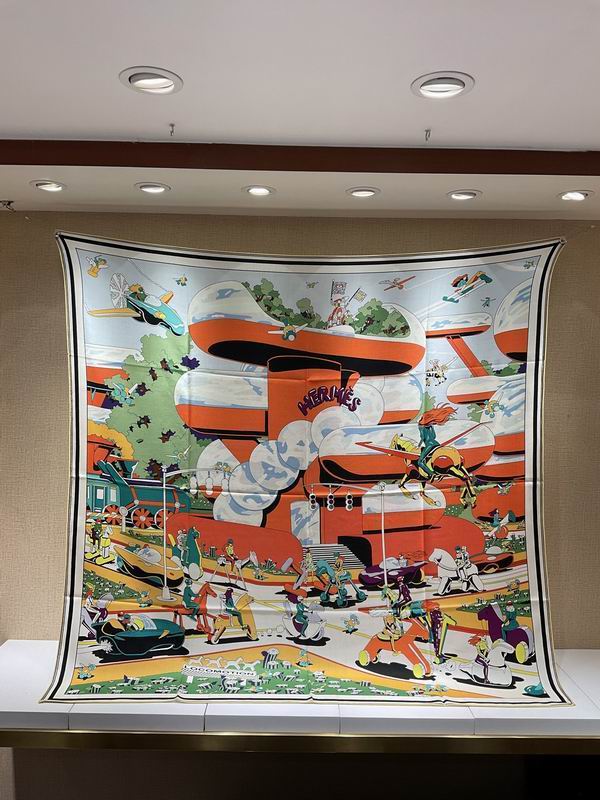 Scarf 140X140cm（高版本） 70%羊绒 30%真丝 E (60)