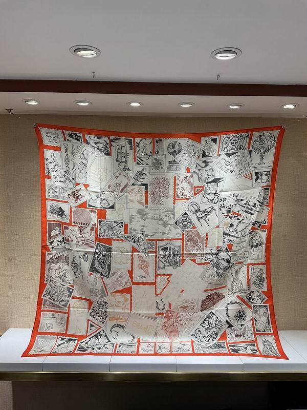 Scarf 140X140cm（高版本） 70%羊绒 30%真丝 E (70)