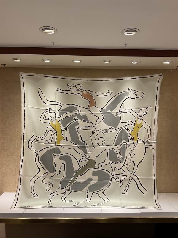 Scarf 140X140cm（高版本） 70%羊绒 30%真丝 E (74)