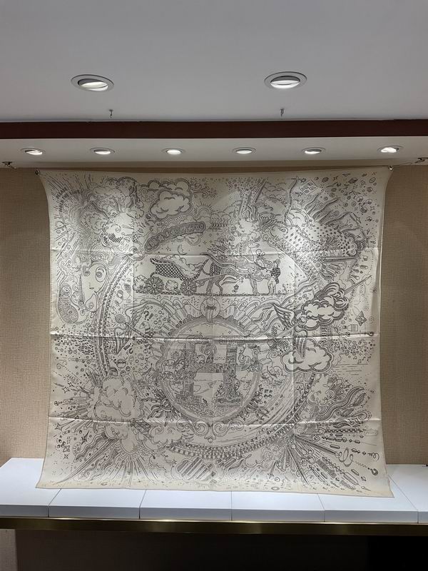 Scarf 140X140cm（高版本） 70%羊绒 30%真丝 E (77)