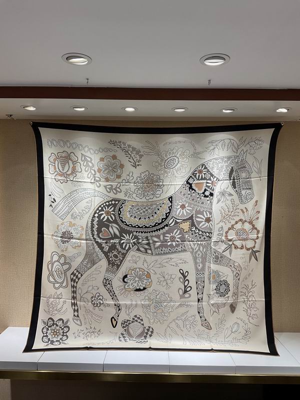 Scarf 140X140cm（高版本） 70%羊绒 30%真丝 E (78)